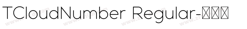 TCloudNumber Regular字体转换